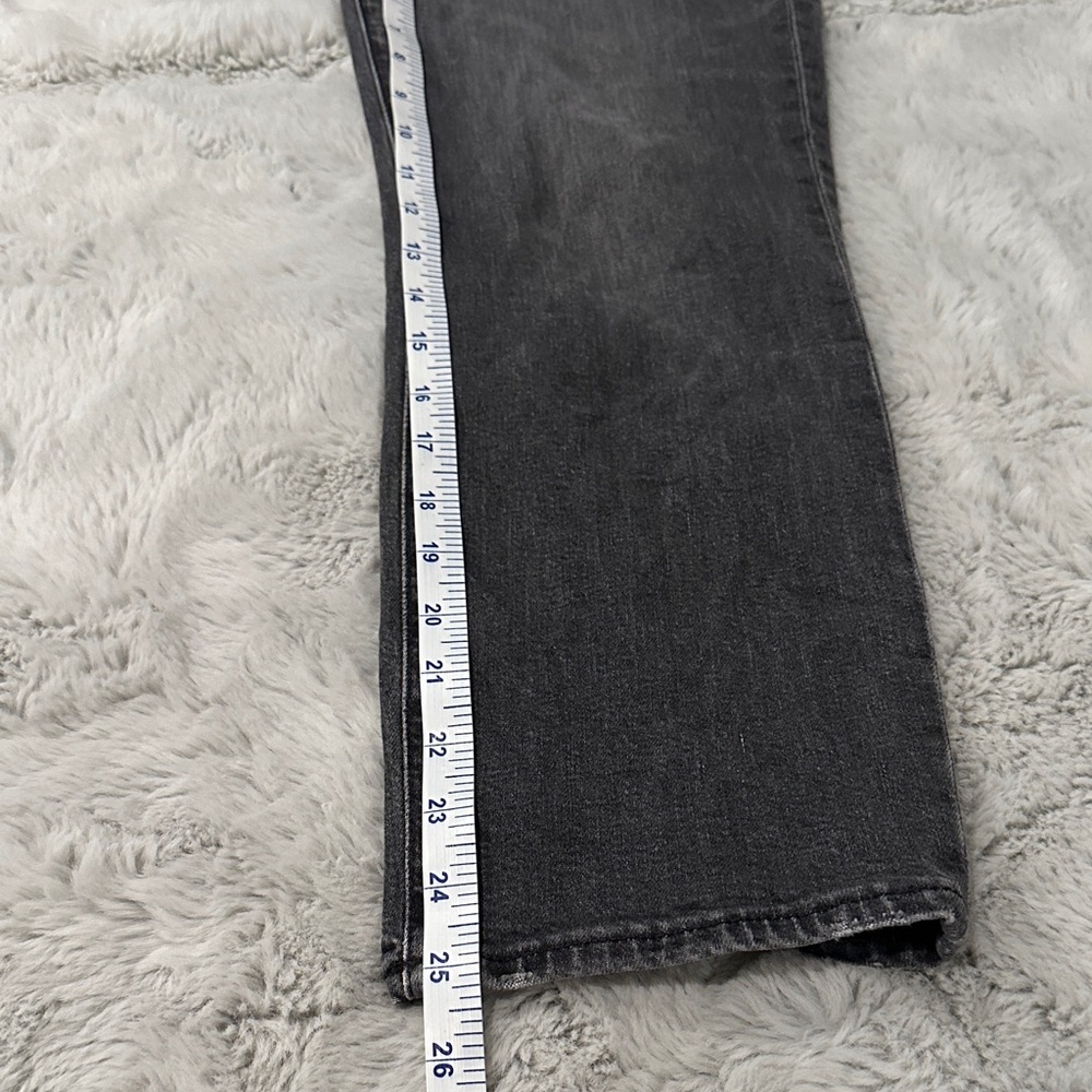 Madewell Perfect Vintage Crop Jeans Black Wash High Rise Straight Leg Size 27 - Picture 10 of 10